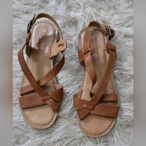 Naturalizer Brown Strappy Sandals